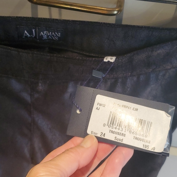 AJ Armani Jean's Black pants - Picture 4 of 5